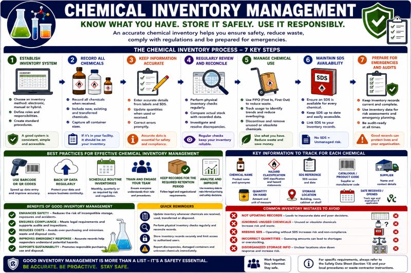 Chemical inventory management process