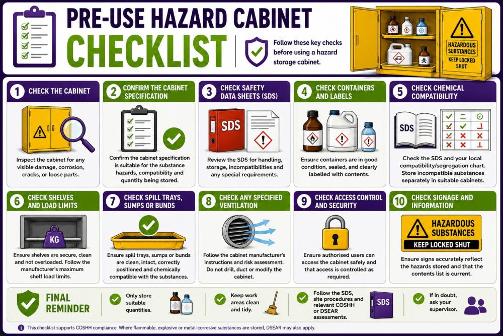 COSHH Cabinet Guide | Chemical Storage, Safety & Compliance