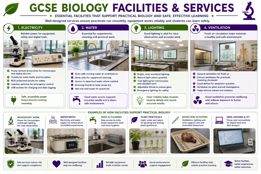 GCSE Biology Facilities and Services Graphic