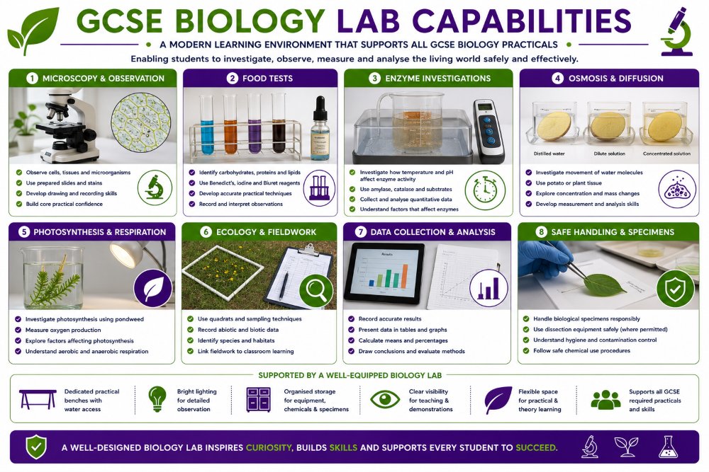 GCSE Biology Lab Capabilities Graphic