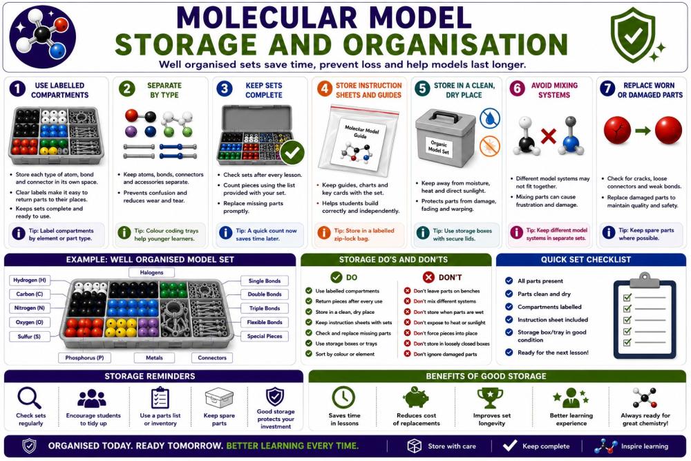 Storage and organisation for molecular model sets
