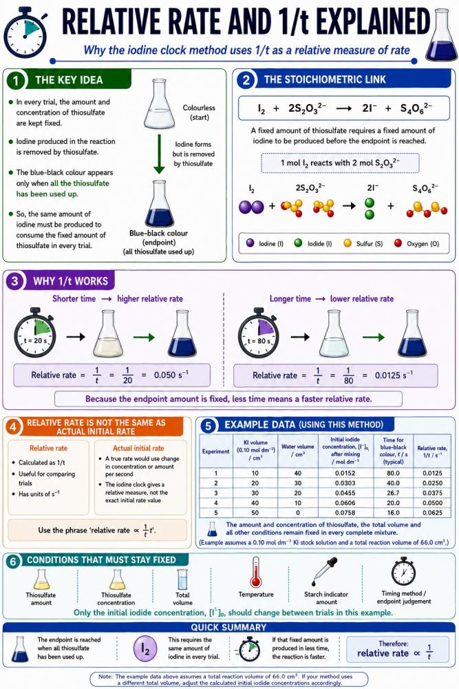 Relative Rate and 1/t Explained