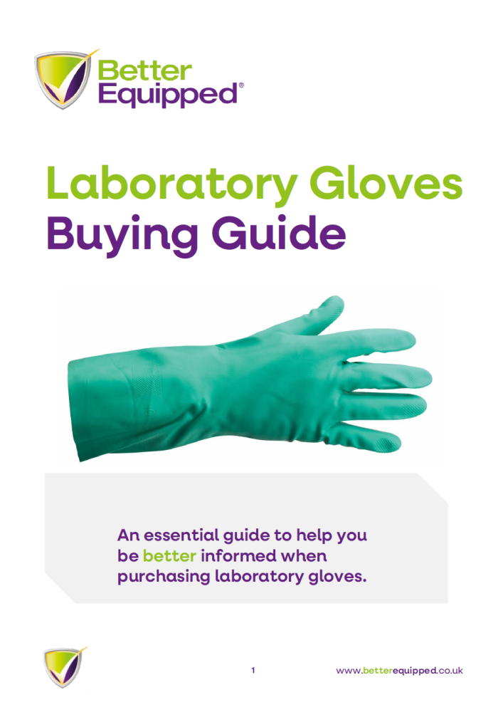 Downloadable PDF version of Laboratory Gloves Buying Guide from Better Equipped