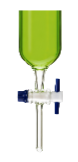 borosilicate joint with green liquid