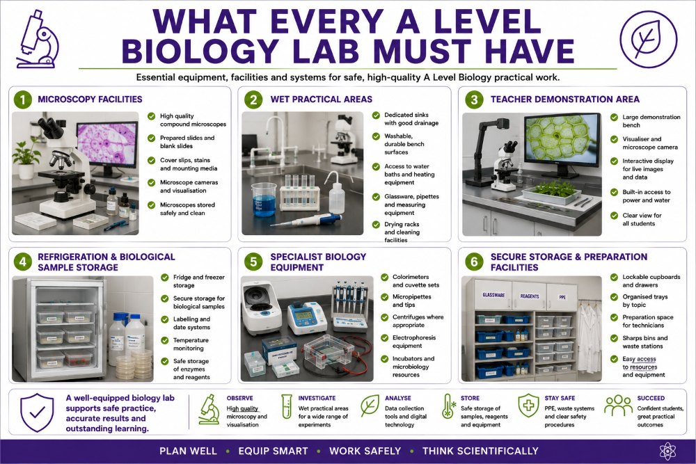 What every A Level Biology lab must have graphic