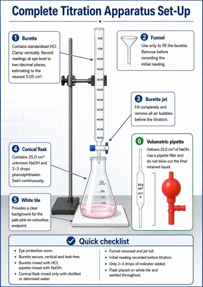 Complete Titration Apparatus Set-Up