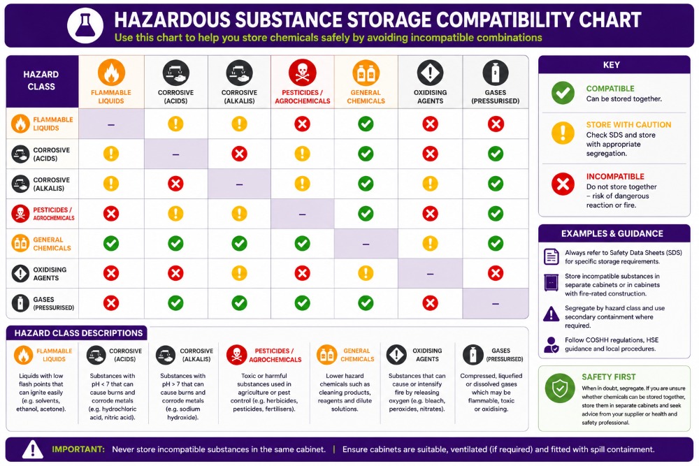 COSHH Cabinet Buying Guide | Safe Storage for Hazardous Chemicals