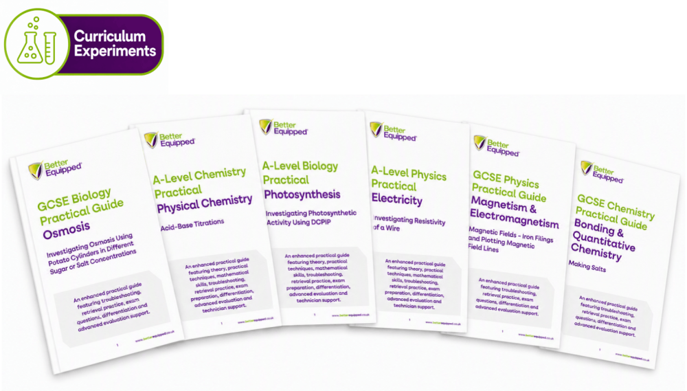GCSE and A Level science curriculum experiment guides