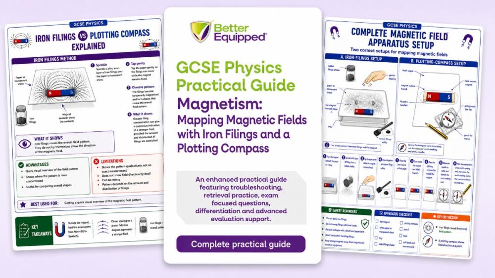 Front cover of the GCSE Physics magnetism practical guide