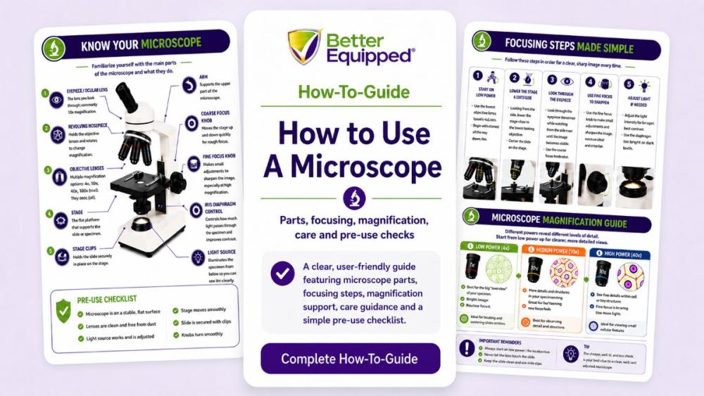 How to Use a Microscope including Troubleshooting Tips