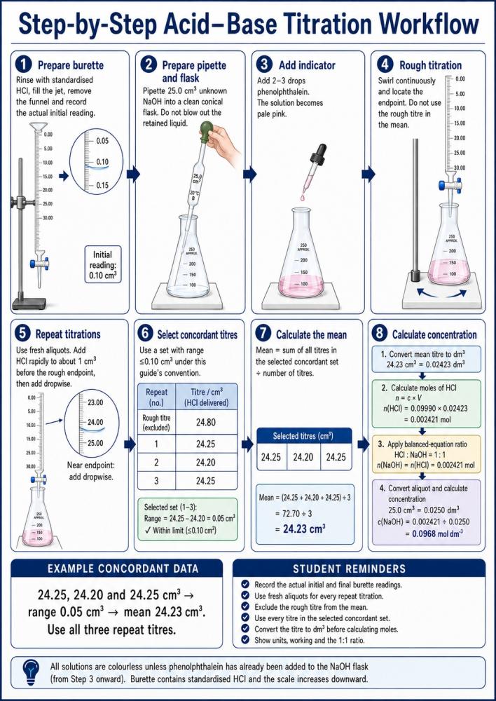 Step-by-Step Acid-Base Titration Workflow
