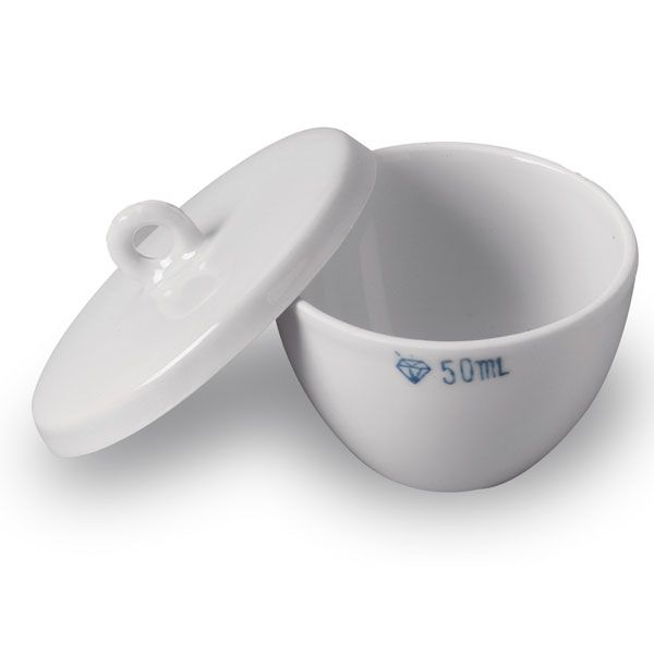 Crucible Porcelain, Squat Form With Lid 40ml