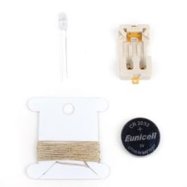 Conductive Thread Kit with Rainbow LEDâ€™s, 1 Unit Per Pack -10 Packs ...