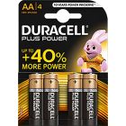 Batteries AA Pack of 4 Duracell