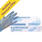 Disp. Gloves Powdered Blue Vinyl Medium Pack of 100: Multibuy Discount Offer x 2 Packs