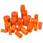 Rubber Stoppers/Rubber Bungs 1 Hole Pk 10 Bottom 31mm