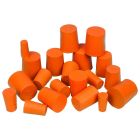 Rubber Stoppers/Rubber Bungs Solid Pk 10 Bottom 19mm