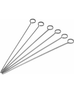 Stainless Steel Skewers Packs of 6 10" [777525]