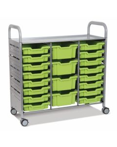 Gratnells Callero Plus Trolley Treble + 16 Shallow & 4 Deep Trays [2719]