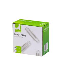 Q Connect Paperclips Pack of 100 77mm Wavy [3052]