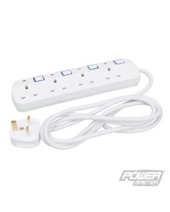 Extension Lead 4 Way Individually Switched 2m [4969]