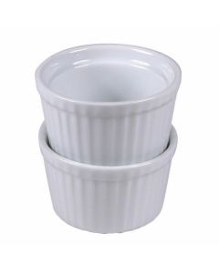 Genware 6.5cm Stacking Ramekin - White, 1 Unit : Multibuy Discount Offer x 12 Units