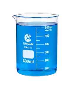 Beakers 3.3. Borosilicate Glass 600ml Pk of 8 [99118]