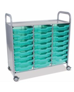 Gratnells Callero Shield Treble Trolley 24 Shallow [80503]