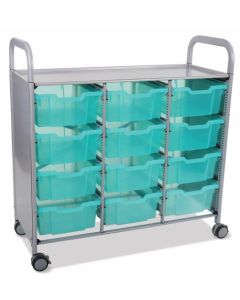 Gratnells Callero Shield Treble Trolley 12 Deep [80504]
