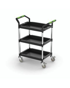 Duralab Lab Trolley 3 Shelf Deep 87 x 49 x 105cm Pk of 2 [980870]