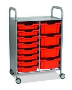 Gratnells Callero Plus Science Trolley 8 Shallow & 4 Deep Trays [8946]