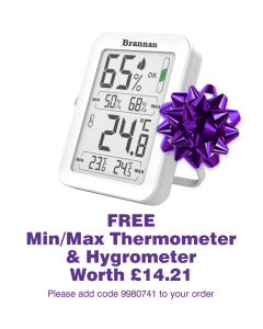 Min/Max Thermometer & Hygrometer - Brannan FREE GIFT [9980741]