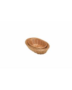 Oval Polywicker Basket 10" x 6.5" x 2.5" [778582]