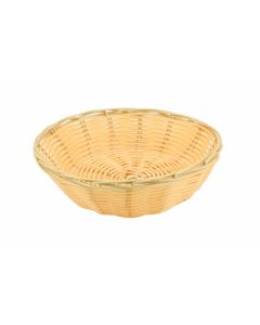 Round Polywicker Basket 7" Dia x 2" Deep [778586]