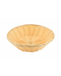 Round Polywicker Basket 9.5" Dia x 2.5" Deep [778588]