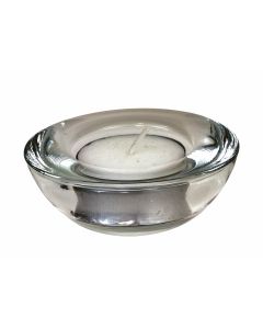 Genware Glass Round Tealight Holder 75mm Diameter