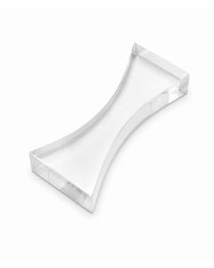 Acrylic Block Bi-Concave 75mm Long x 100mm Radius