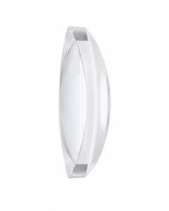 Acrylic Block Bi-Convex 75mm Long x 100mm Radius