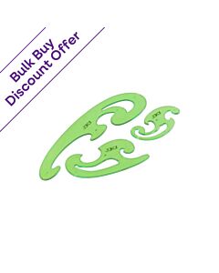 College French Curve Set, 1 Unit : Bulk Buy Discount Offer x 12 Units