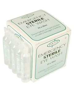 Eyewashes, Sterile, Set of 25 Single-Use