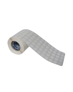 Laboratory Tube Dot Labels – White, 0.5 inches dia. (1000/Roll)