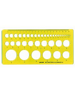Technical Circle Template with 32 Metric Circles