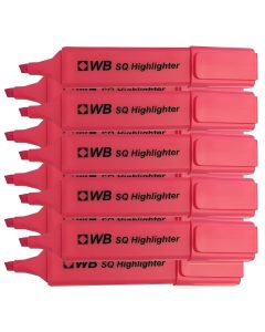 Highlighter Pen Pink Pack of 10