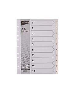 Index Dividers Pack of 10 A4