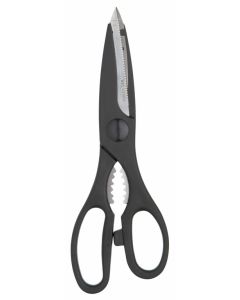Scissors Black 21cm with Nut Cracker [7860]