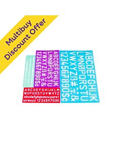 Letter Stencil MultiPack, 1 Unit : Multibuy Discount Offer x 12 Units