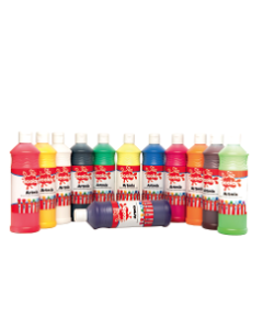 Scola Glitter Paint Pack of 6 x 500ml [45463]