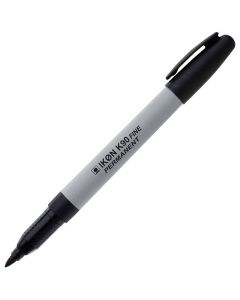 Permanent Marker Fine Tip Black Pack of 10