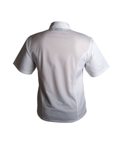 Coolback Press Stud Jacket (Short Sleeve) White XS [778463]
