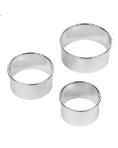 Pastry Cutters - Plain Pack of 3